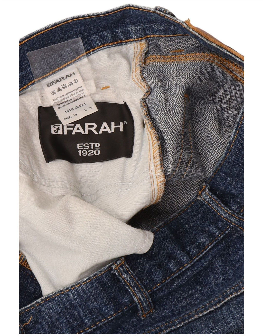Farah Jean droit homme W36 L30 bleu coton