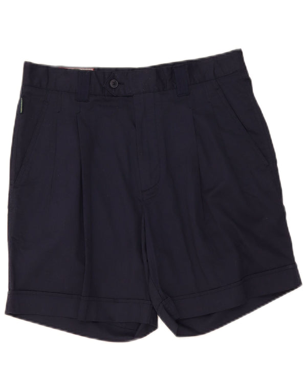 European Project Short Chino Pegged Homme IT 46 Small W32 Bleu Marine Coton