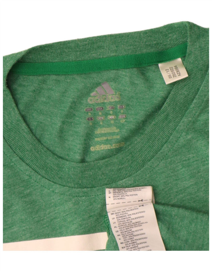 Adidas Hommes Boston Celtics Graphic T-Shirt Top Petit Vert Polyester