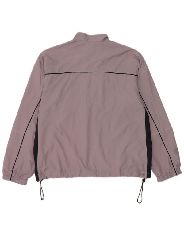 Adidas Veste de survêtement pour femme UK 14 Large Violet Colourblock Polyester