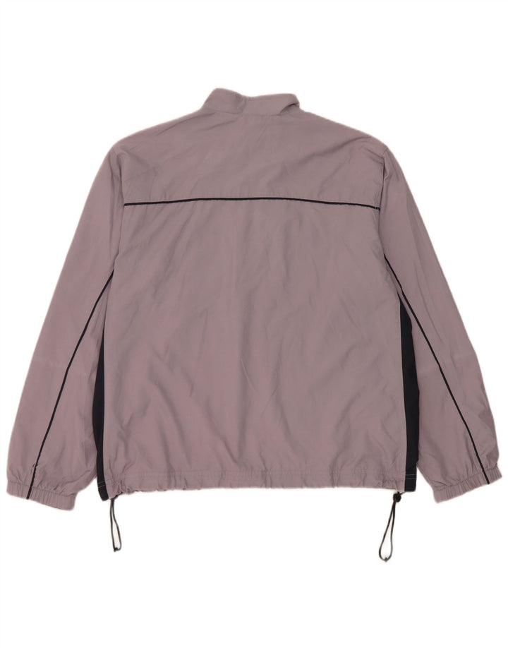 Adidas Veste de survêtement pour femme UK 14 Large Violet Colourblock Polyester