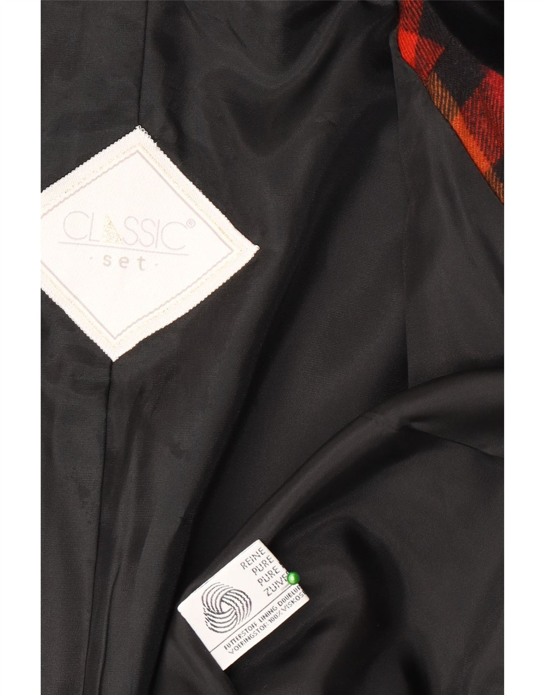 CLASSIC Veste Blazer Femme UK 16 Grand Vichy Multicolore