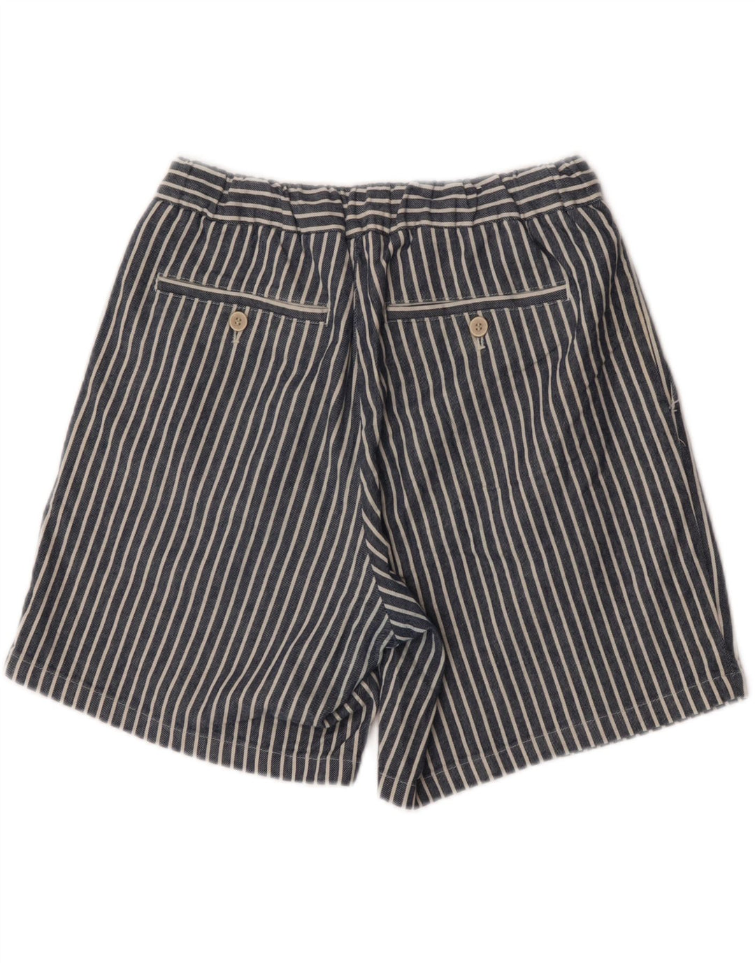 Zara Short Sport Homme Rayé Bleu Marine Moyen