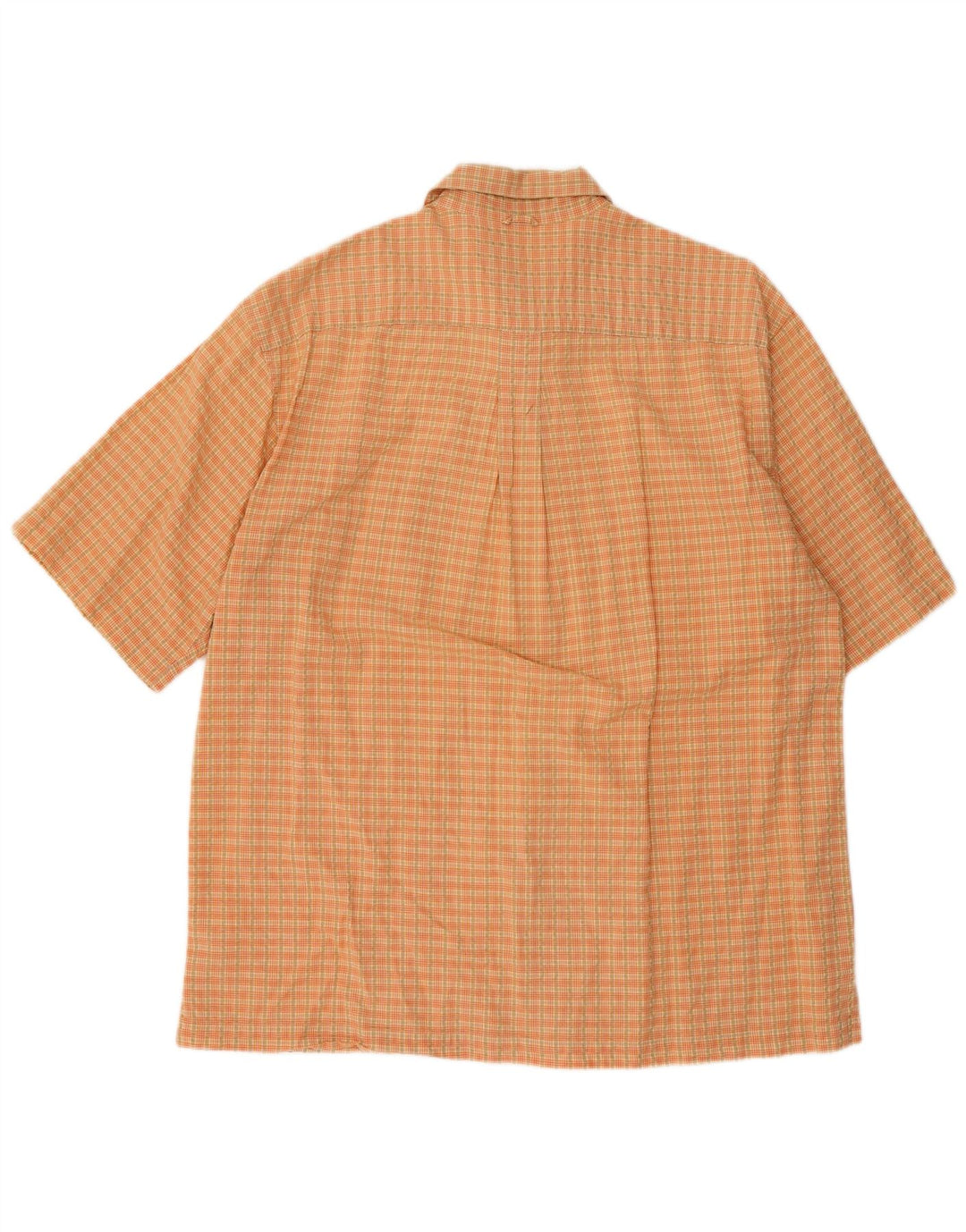 Timberland Chemise à manches courtes homme en coton à carreaux orange moyen