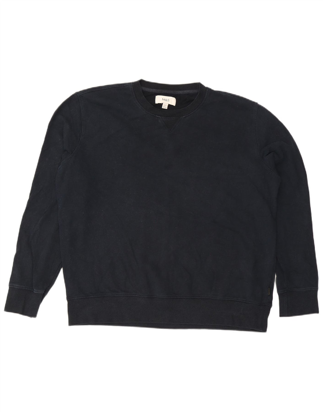 Marks & Spencer Sweat-shirt pour homme en coton bleu marine 2XL