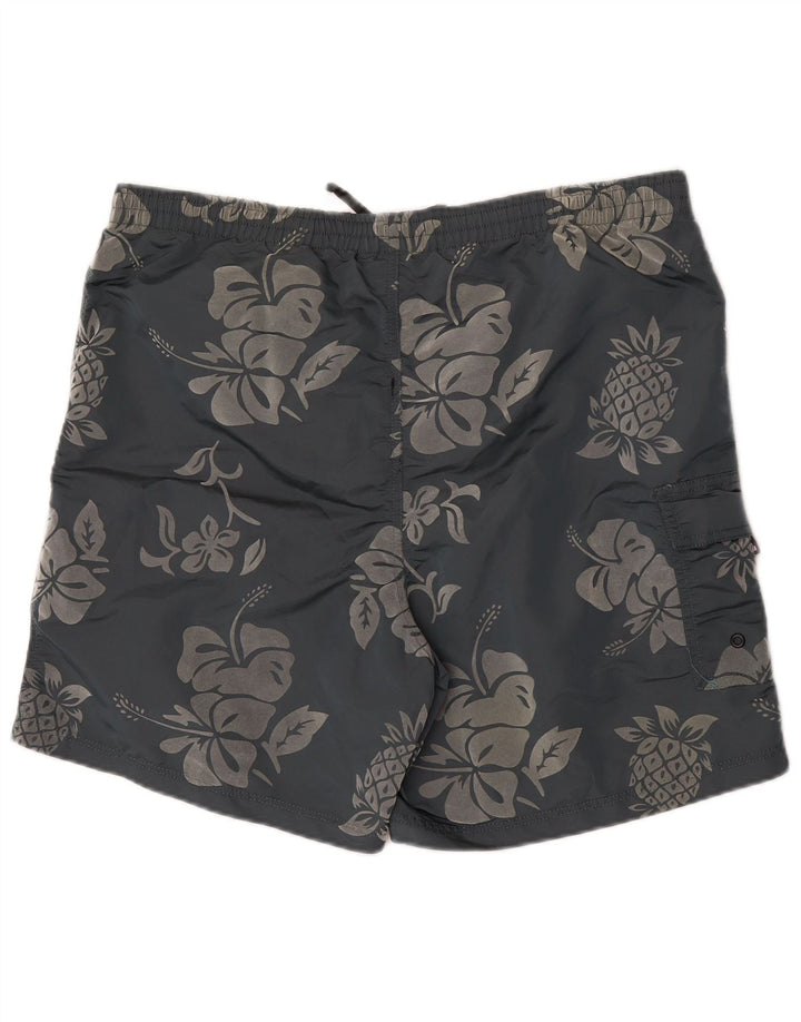 Bear Short de Sport Homme XL Gris Floral Polyamide