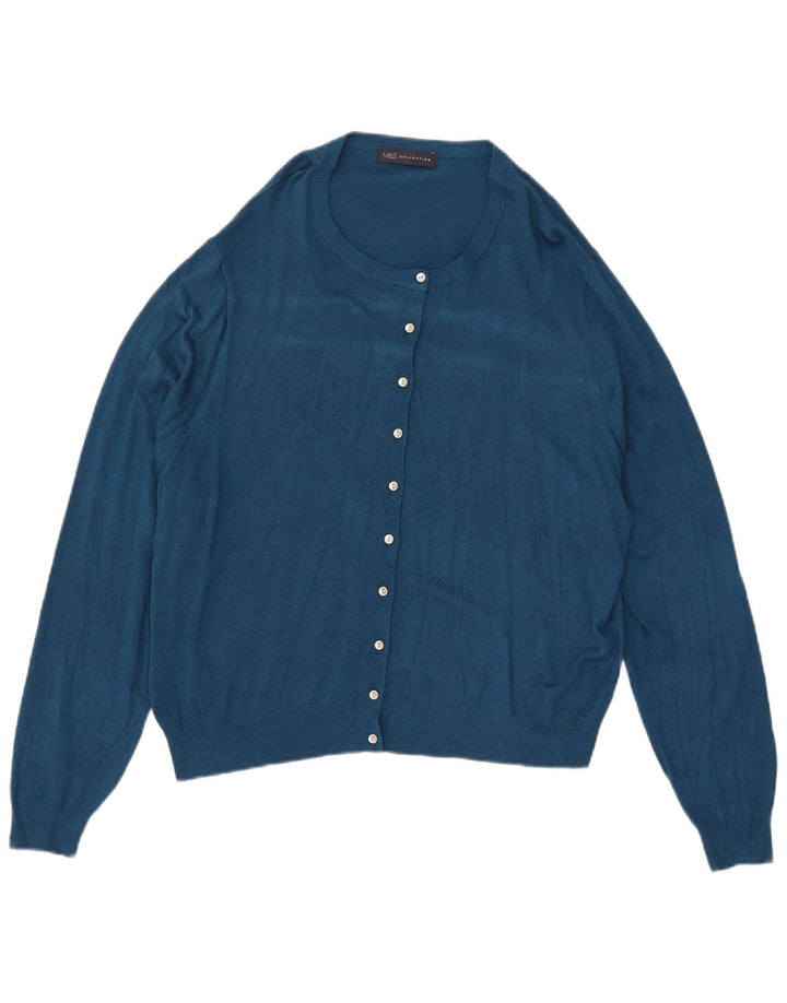 Marks & Spencer Cardigan pour femme UK 18 XL Bleu
