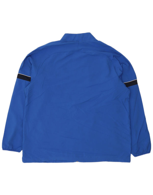 Nike Hommes Graphique Survêtement Top Veste 2XL Bleu Rayé Polyester