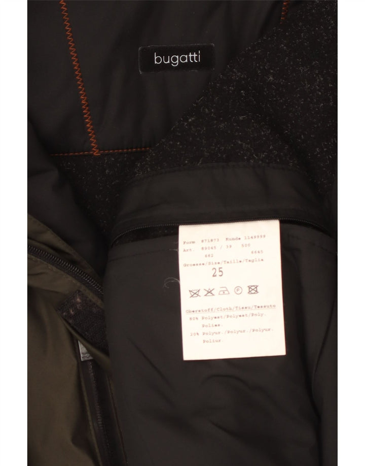 Bugatti Veste coupe-vent à capuche pour homme UK 42 XL Kaki Polyester