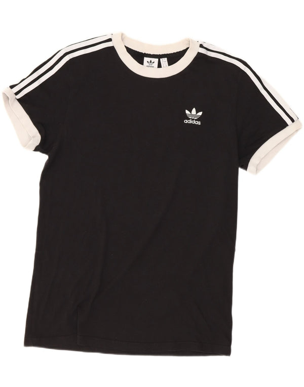 Adidas T-shirt coupe ample pour femme UK 8 Small Noir