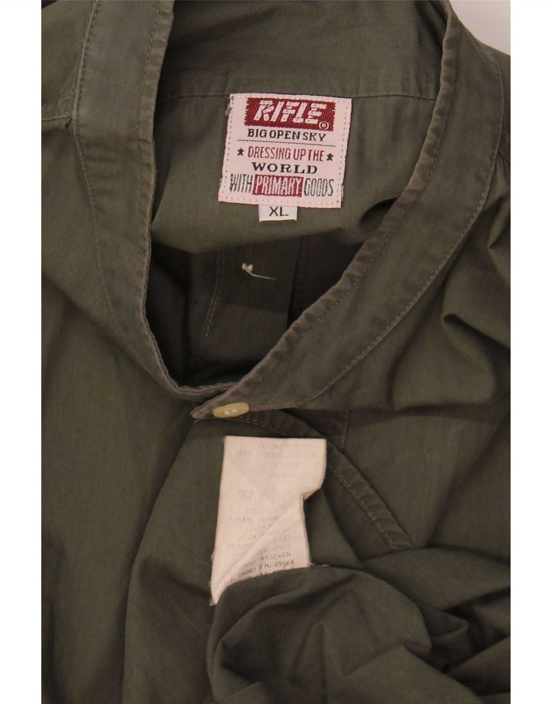 Chemise Homme Rifle XL Coton Kaki
