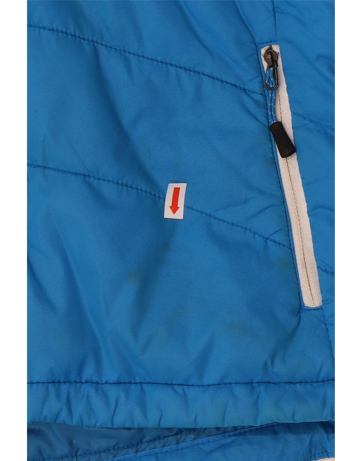 The North Face Veste rembourrée à capuche pour femme UK 12 Nylon bleu moyen