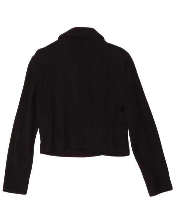 Whistles Cardigan court pour femme UK 10 Petit coton noir