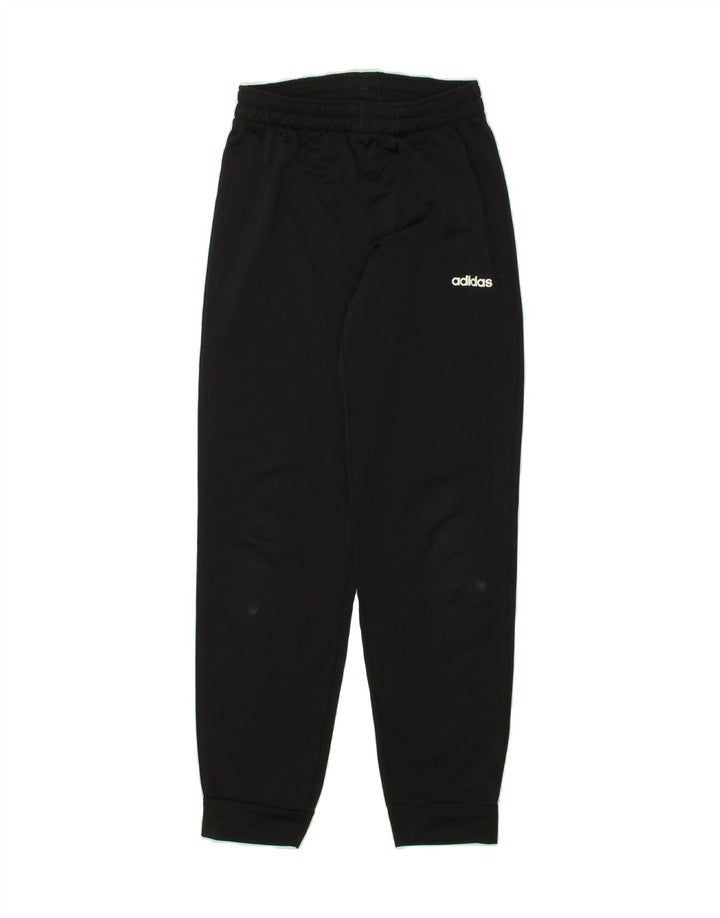 ADIDAS Boys Tracksuit Trousers Joggers 9-10 Years Black Polyester Vintage Adidas and Second-Hand Adidas from Messina Hembry 