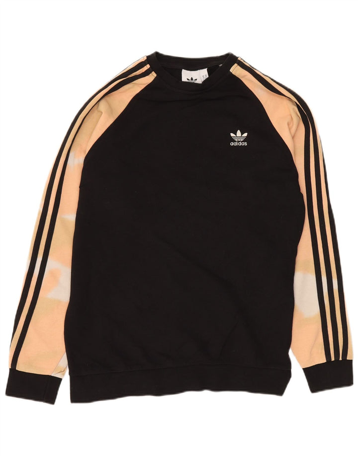 ADIDAS Sweat-shirt en coton tie-dye noir moyen pour homme