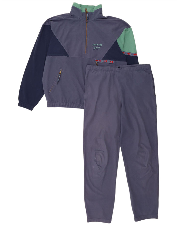 Greenstone Park Survêtement complet pour homme en polyester géométrique bleu marine