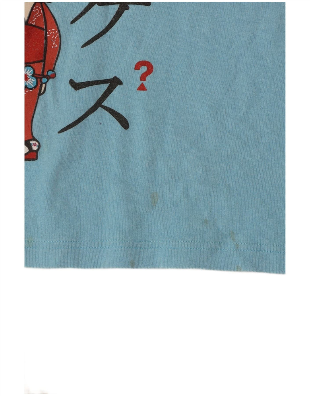 GUESS T-Shirt Graphique Fille 13-14 Ans Bleu Coton