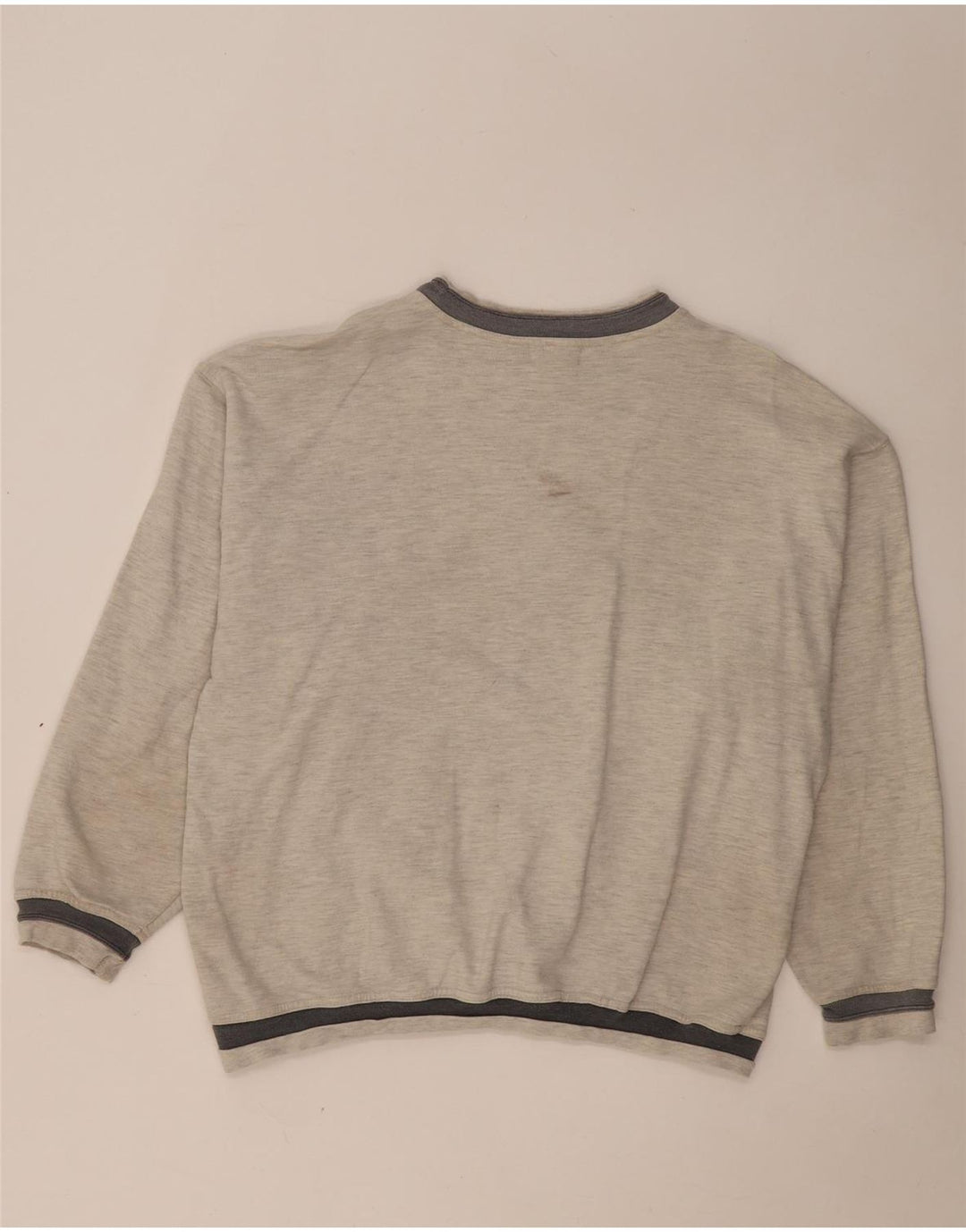 Berto Lucci Sweat-Shirt Princeton Homme Gris Moyen Colorblock