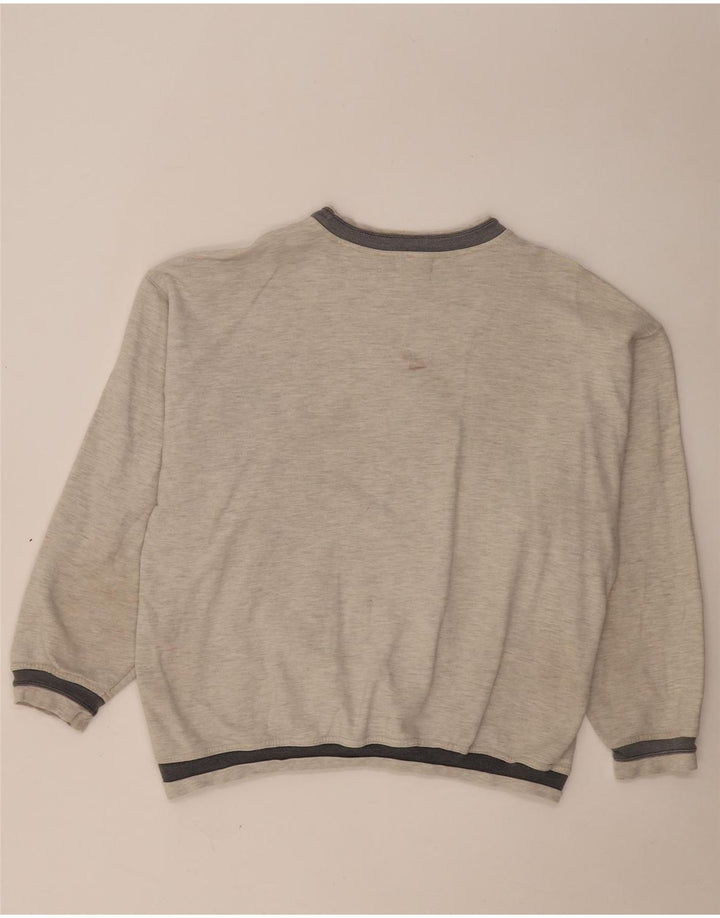 Berto Lucci Sweat-Shirt Princeton Homme Gris Moyen Colorblock