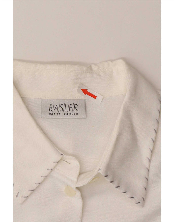 Basler Chemise Chemisier Femme EU 44 XL Blanc Viscose