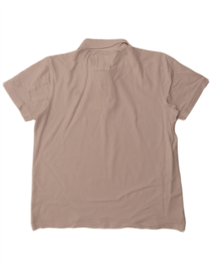 CREW CLOTHING Polo Homme Grand Blanc Coton