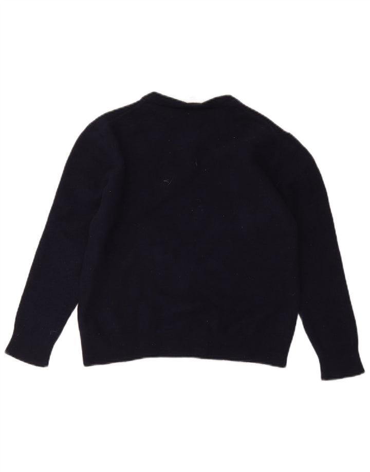 Lacoste Pull col rond garçon 7-8 ans Bleu marine Laine vierge