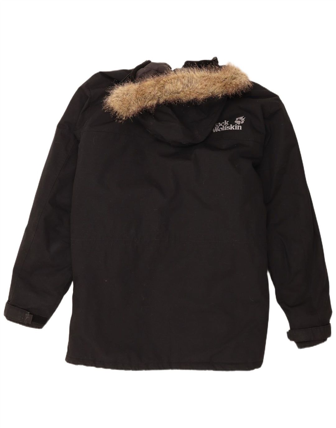 Jack Wolfskin Parka à capuche pour homme UK 44 2XL Noir Polyester