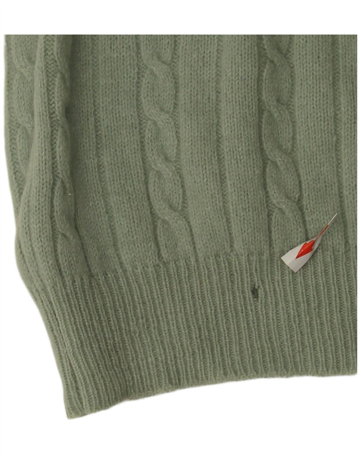 Free Style Pull à col rond pour homme en laine verte