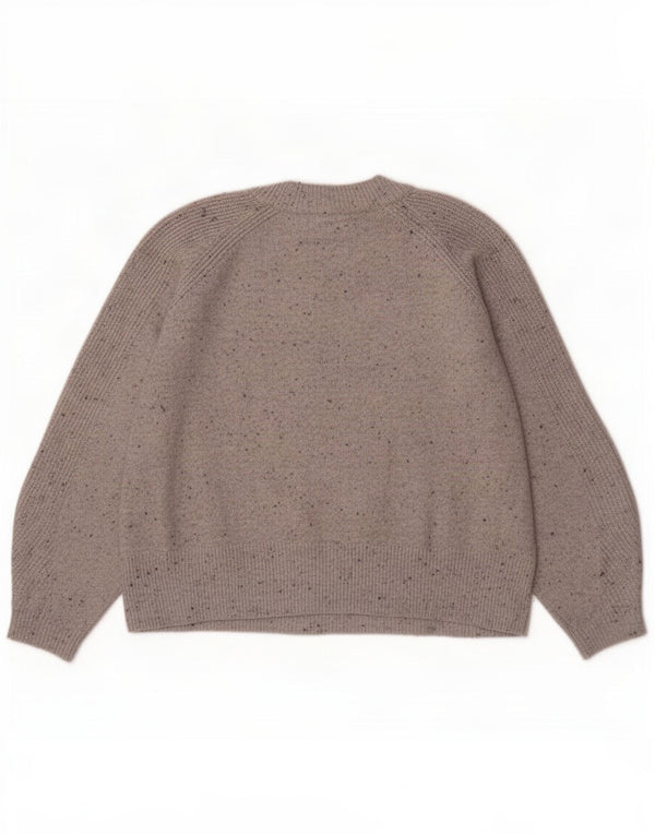 Marks & Spencer Pull col roulé pour femme UK 16 Large Gris Moucheté