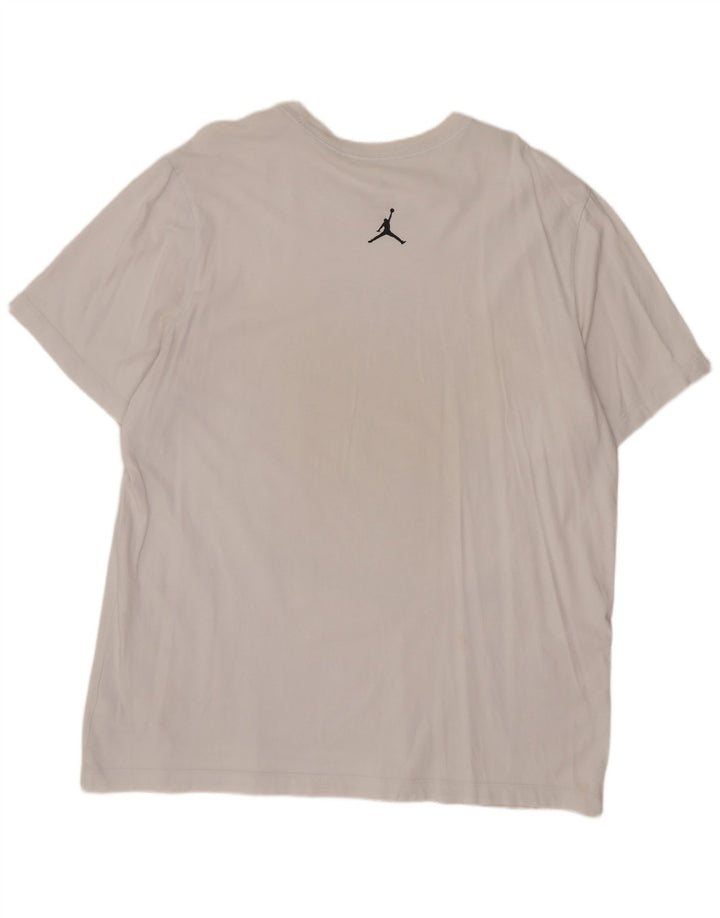 Jordan T-shirt graphique pour homme XL en coton blanc
