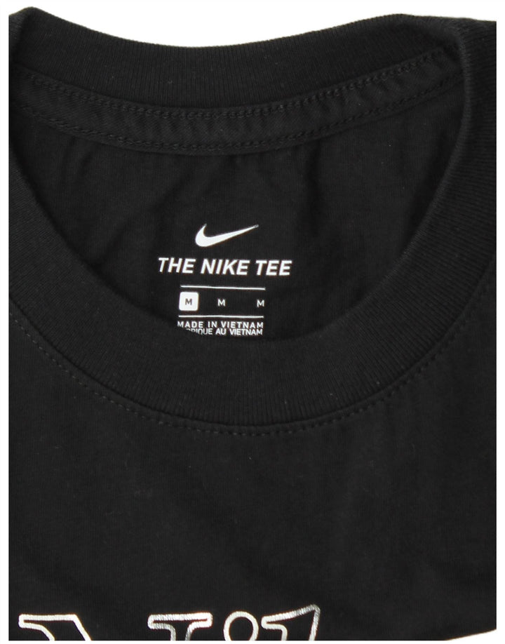 Nike T-shirt graphique pour femme UK 12 Noir moyen