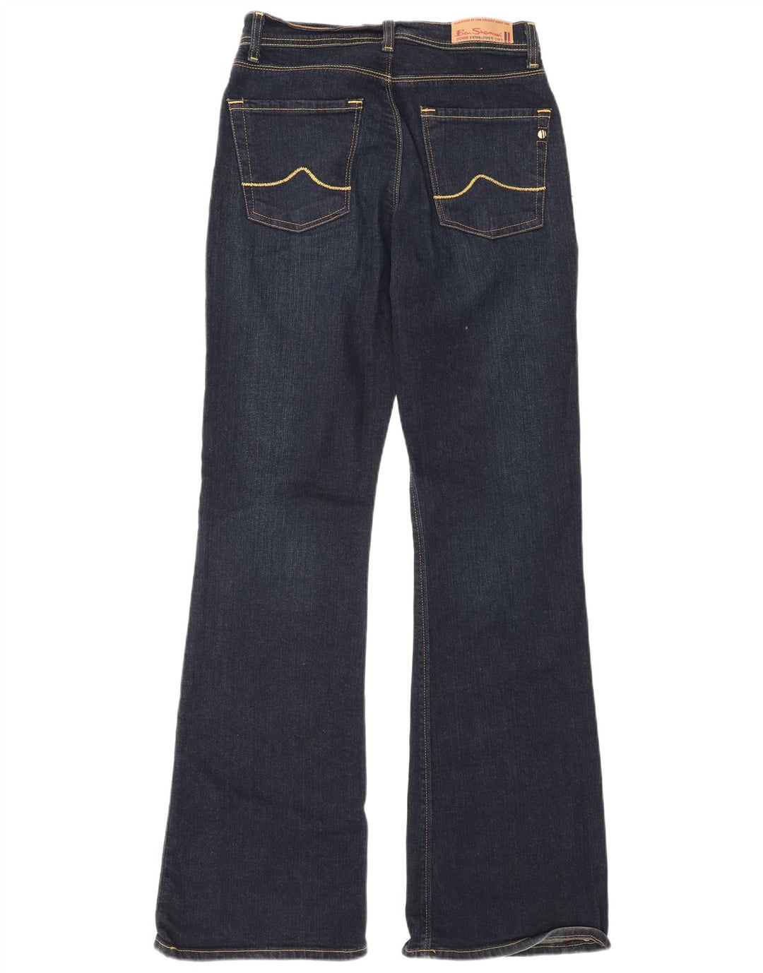 Ben Sherman Jean Bootcut Femme W28 L32 Bleu Marine Coton