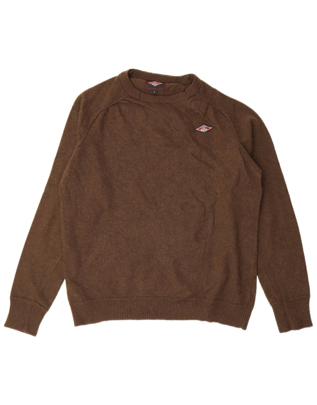 Bear Pull à col rond pour homme en laine marron Taille L