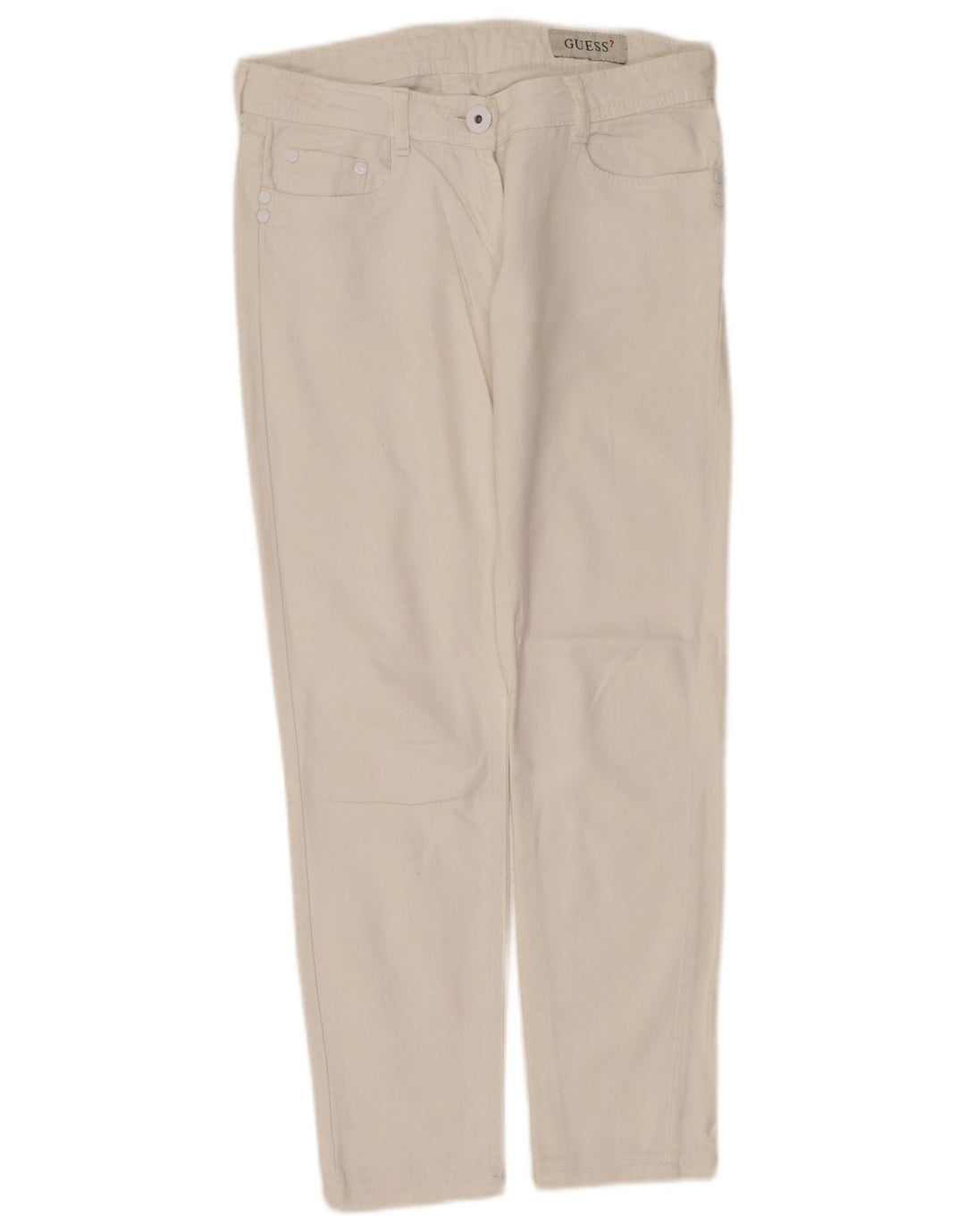 Guess Jean Slim Femme W28 L27 Coton Blanc