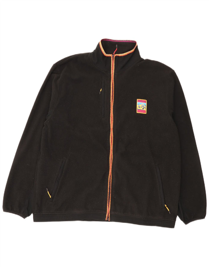 Adidas Veste polaire homme UK 42 XL Noir Polyester