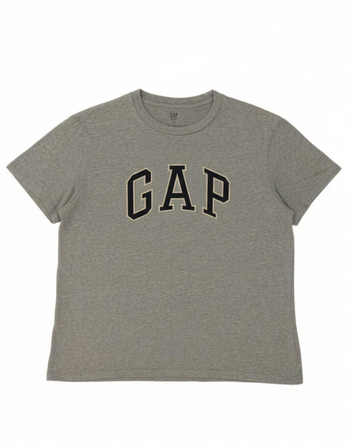 GAP Boys Graphic T-Shirt Top 14-15 Years Grey Cotton
