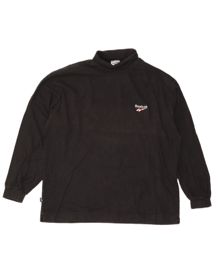 Reebok Haut à col roulé pour homme à manches longues 2XL Noir Coton