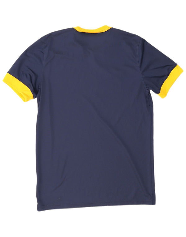 Nike Hommes Dri Fit T-Shirt Haut Large Bleu Marine Colorblock