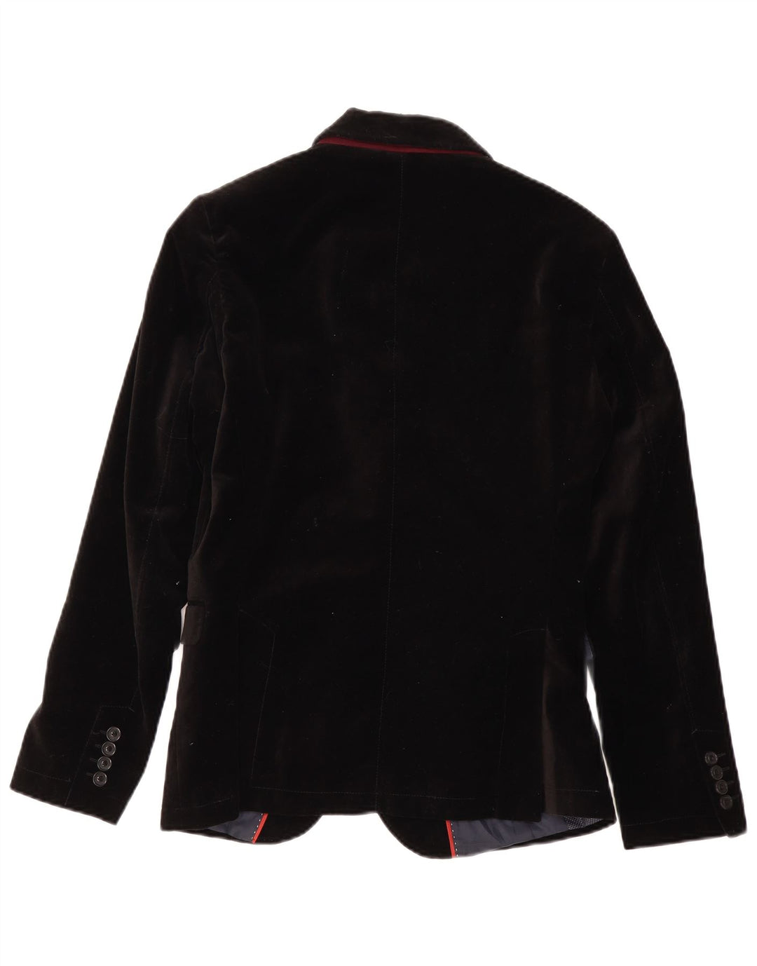 Zara Veste Blazer 2 Boutons Homme EU 46 Petit Coton Noir