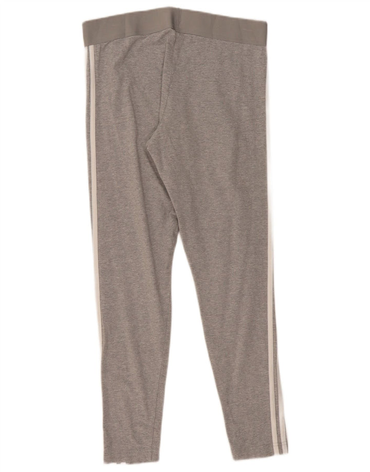 Adidas Leggings Femme UK 16/18 Grand Gris