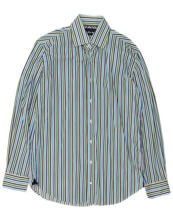 Tommy Hilfiger Chemise ajustée pour homme Taille 39 15 1/2 Medium Multicolore
