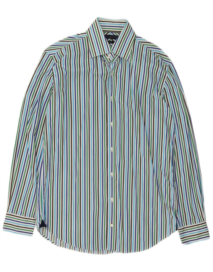 Tommy Hilfiger Chemise ajustée pour homme Taille 39 15 1/2 Medium Multicolore