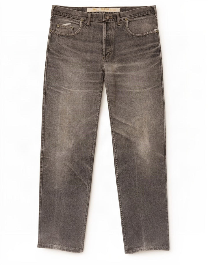 Lee Jeans Loose Homme W36 L32 Gris Coton