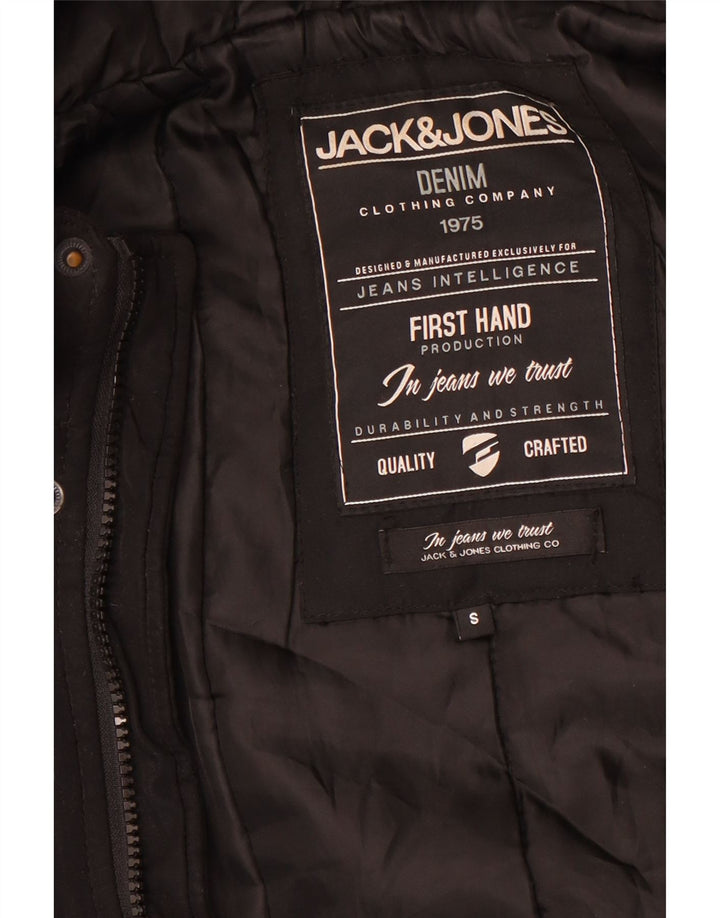 Jack & Jones Bomber à capuche pour homme UK 36 Small Noir