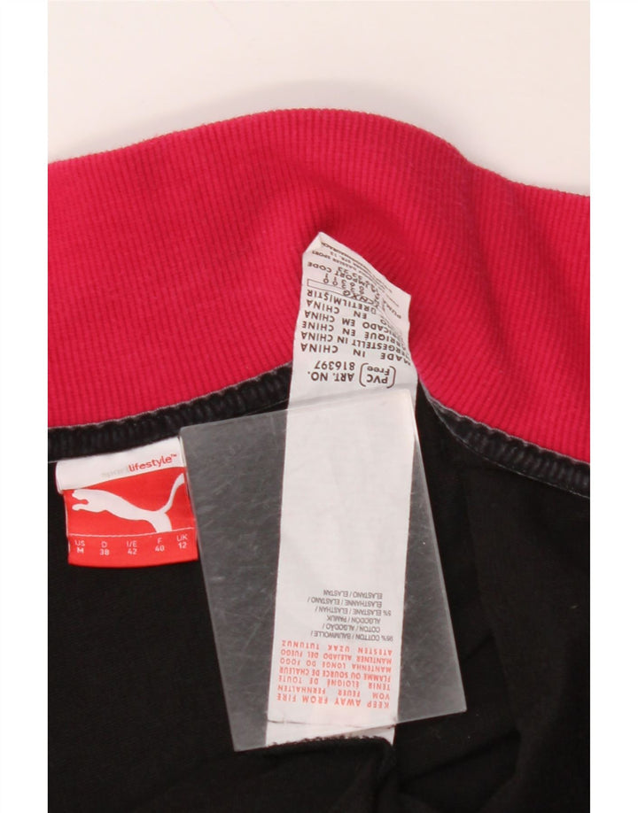 PUMA Veste de survêtement pour femme UK 12 Coton color block noir moyen