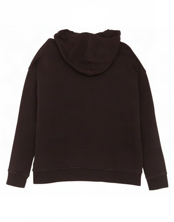 Adidas Pull à capuche graphique pour femme UK 18 XL Noir Coton