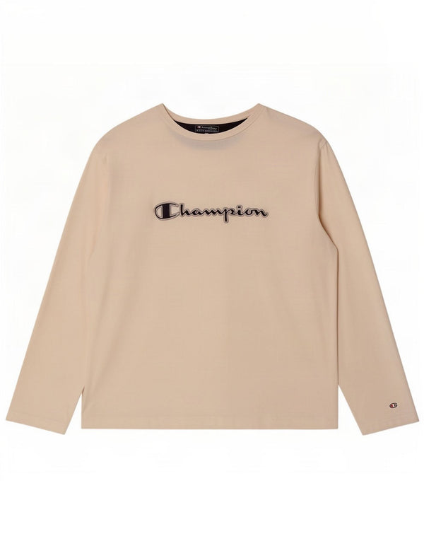 Champion Haut graphique à manches longues pour homme XL en coton blanc