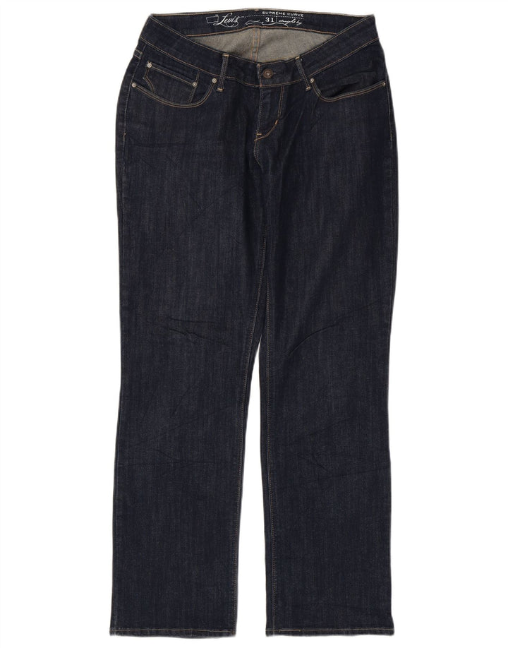 LEVI'S Jean droit femme W31 L30 bleu marine coton