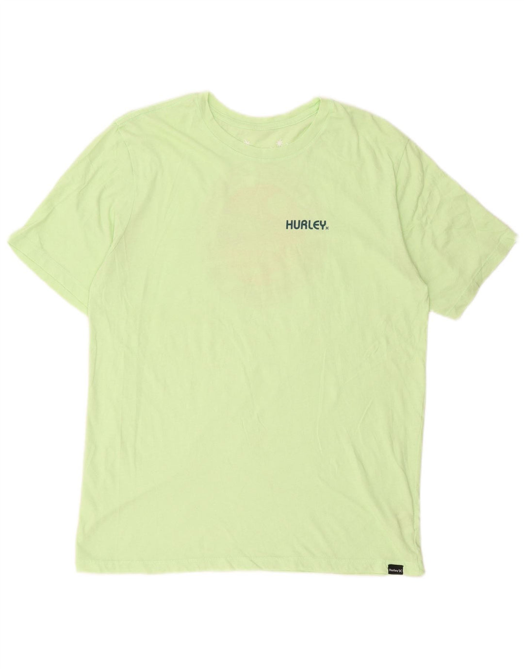 Hurley T-Shirt Graphique Homme Vert Moyen Coton