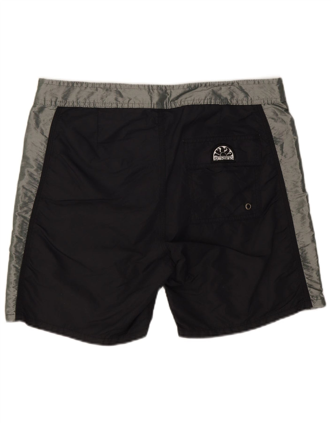 SUNDEK Short de Bain Graphique Homme Nylon Colorblock Noir Moyen